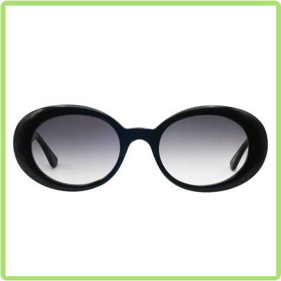 oddly called sunflower, these black frames feature a class Jackie-O shape